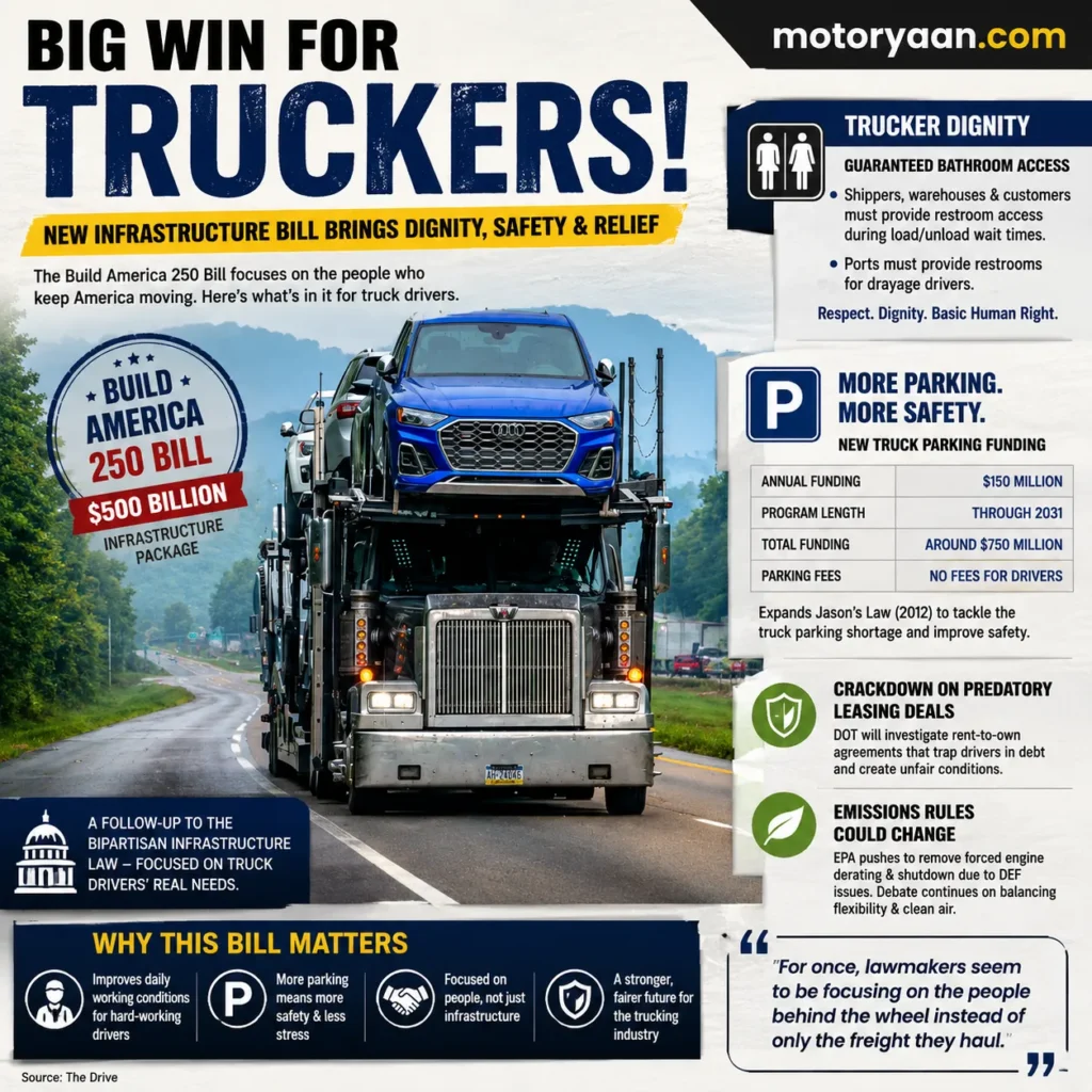 Truckers Bathroom Access And Free Parking