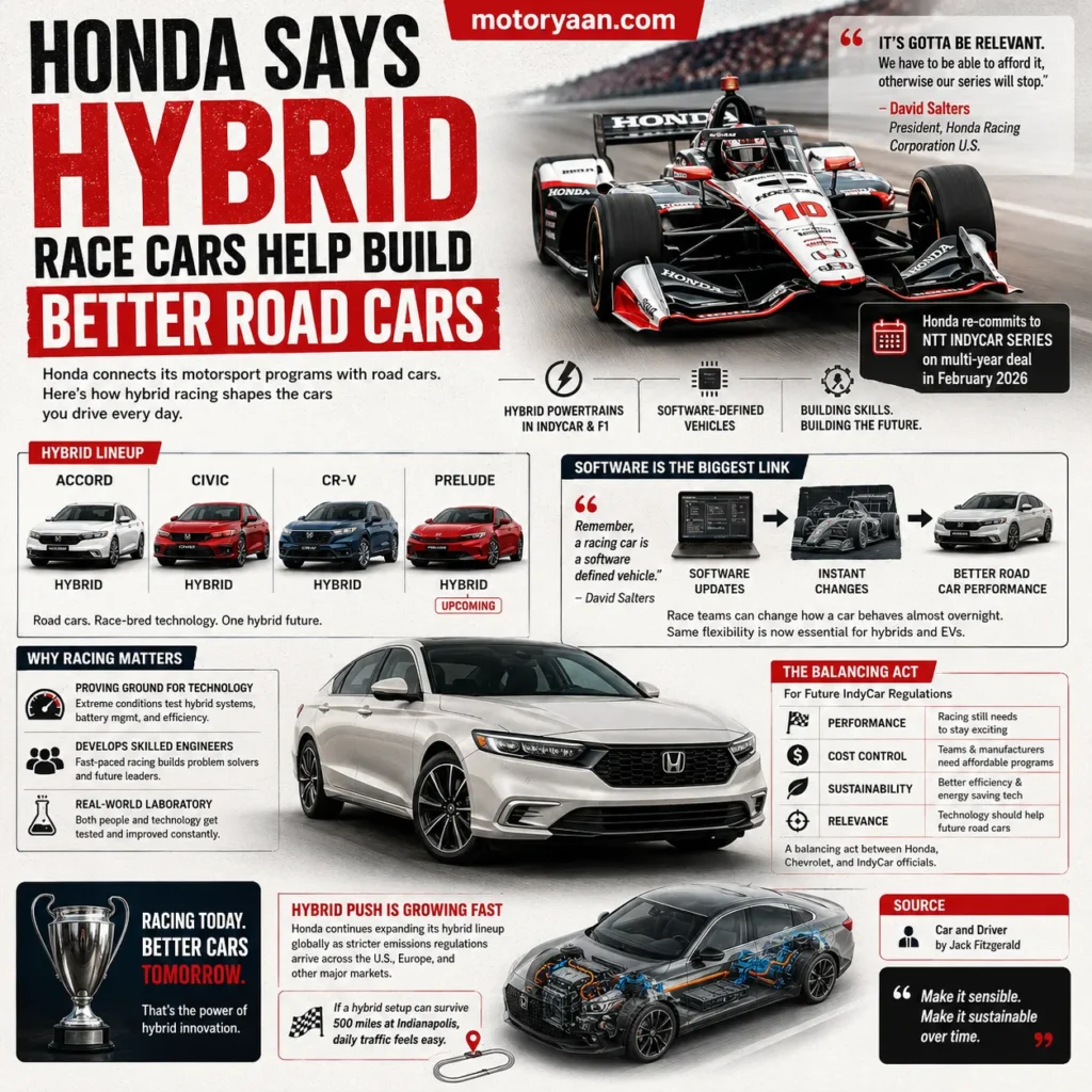 Honda hybrid race cars