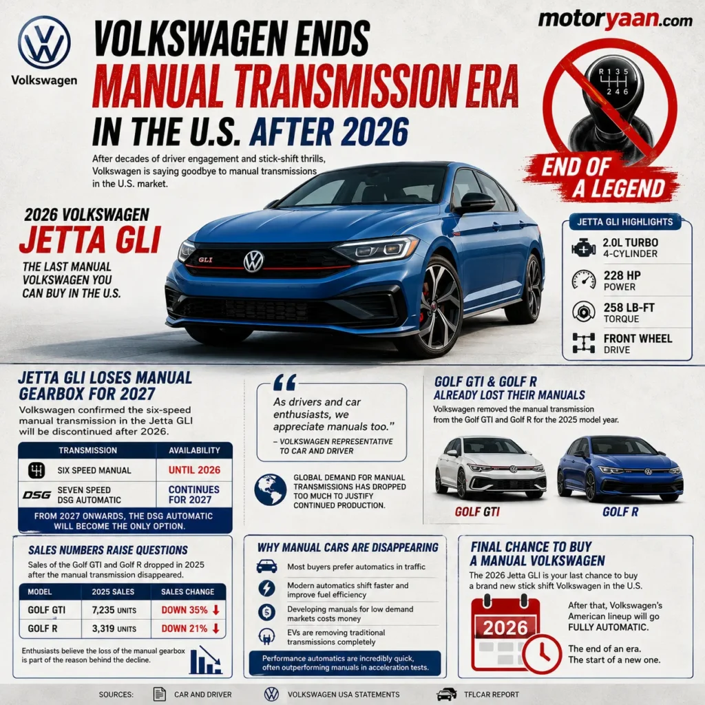 Volkswagen Ends Manual Transmission Era