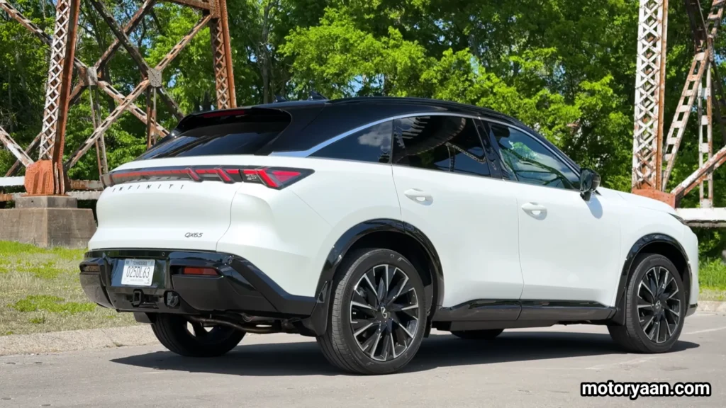 2027 Infiniti QX65 rear side profile coupe SUV