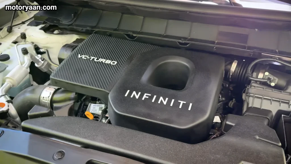 2027 Infiniti QX65 engine bay 2.0 turbo engine