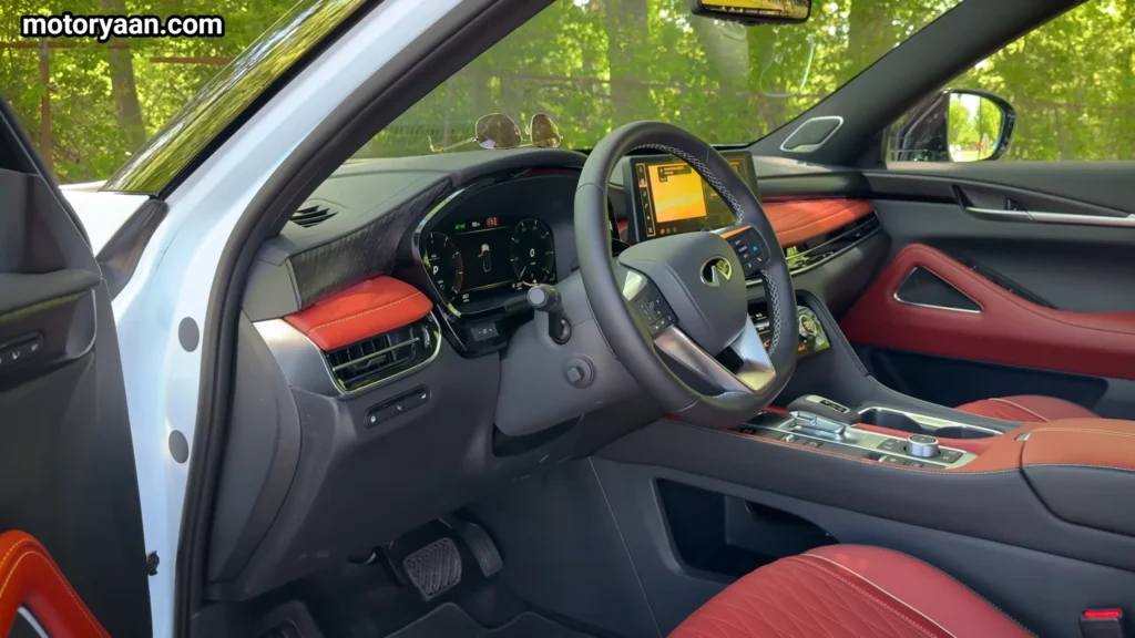 2027 Infiniti QX65 front interior dashboard view