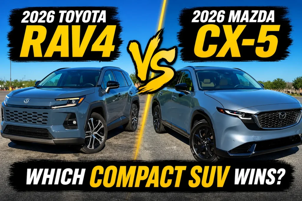 2026 Toyota RAV4 vs 2026 Mazda CX 5