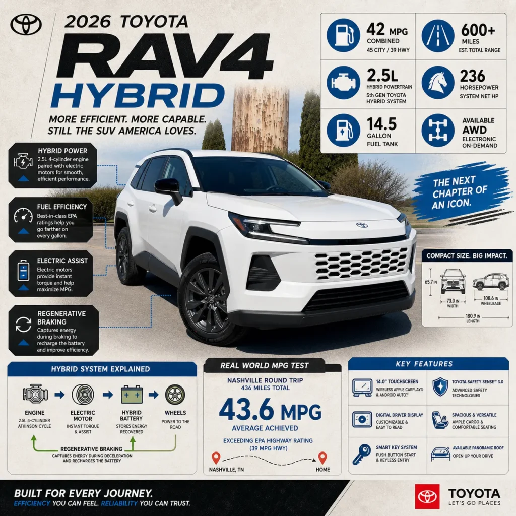 2026 Toyota RAV4 Hybrid Real World Mileage