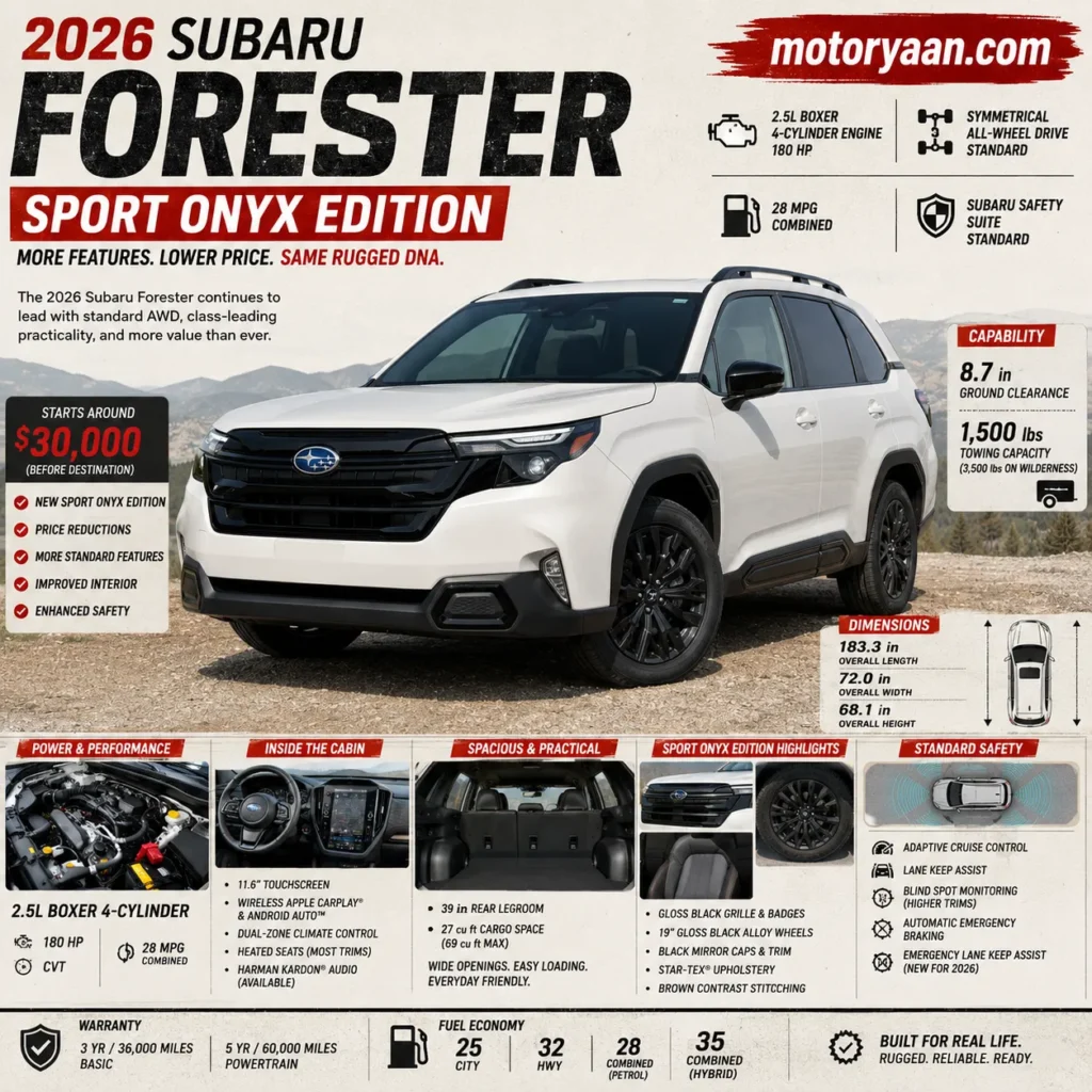2026 Subaru Forester Sport Onyx Edition