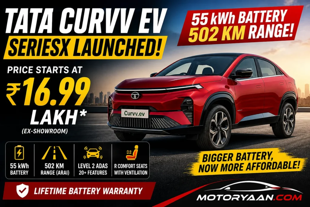 Tata Curvv EV SeriesX