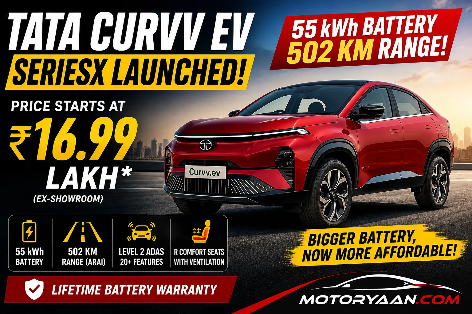 Tata Curvv EV SeriesX