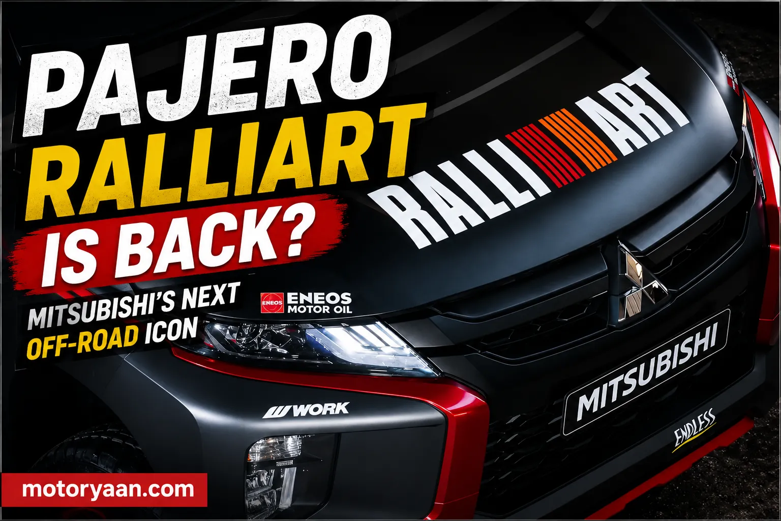 Mitsubishi Pajero Ralliart Could Return