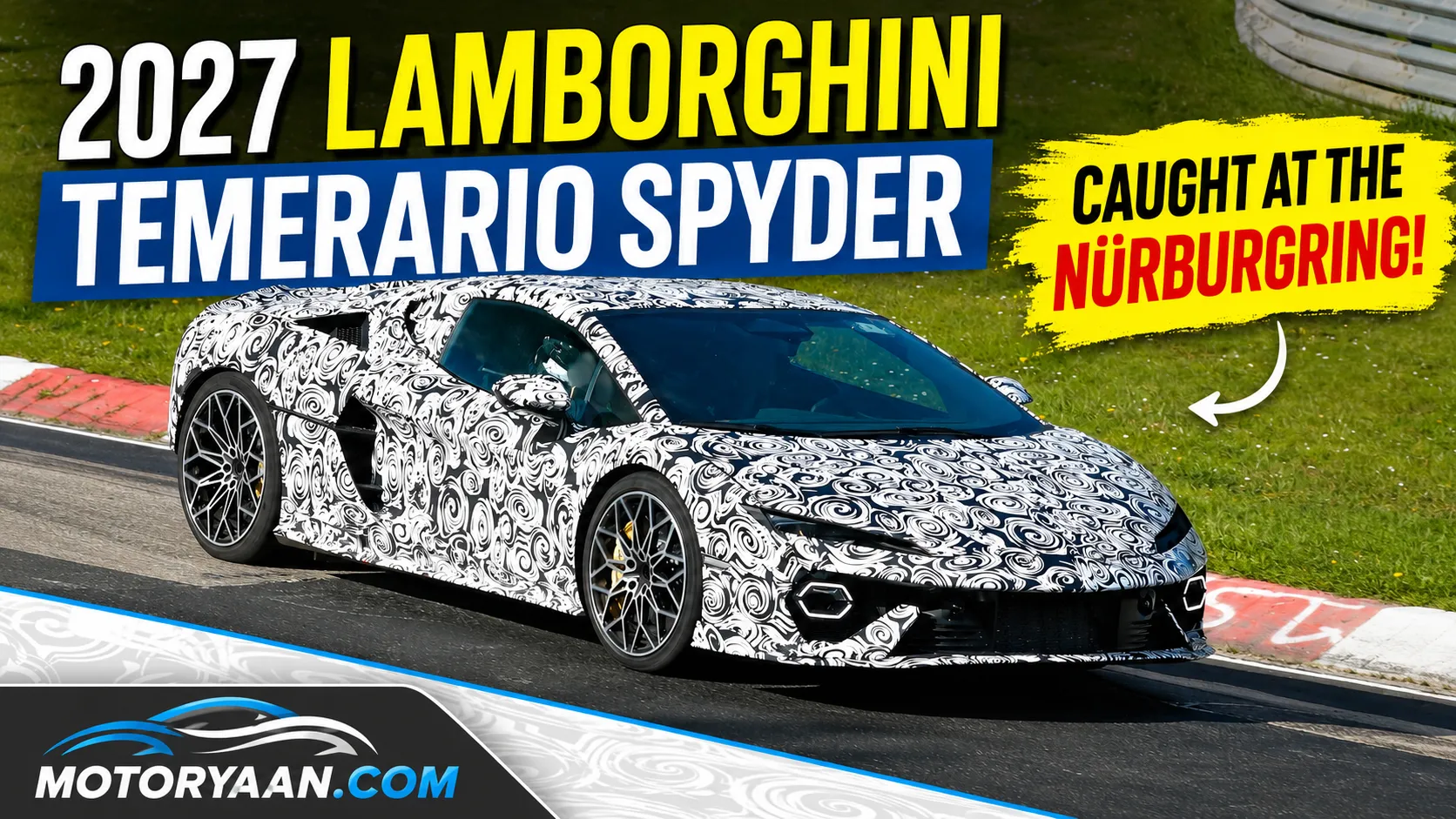 Lamborghini Temerario Spyder Spotted Testing