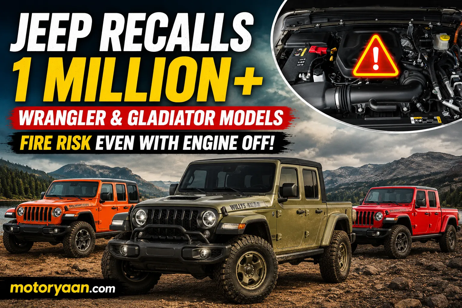 Jeep Wrangler Gladiator recall