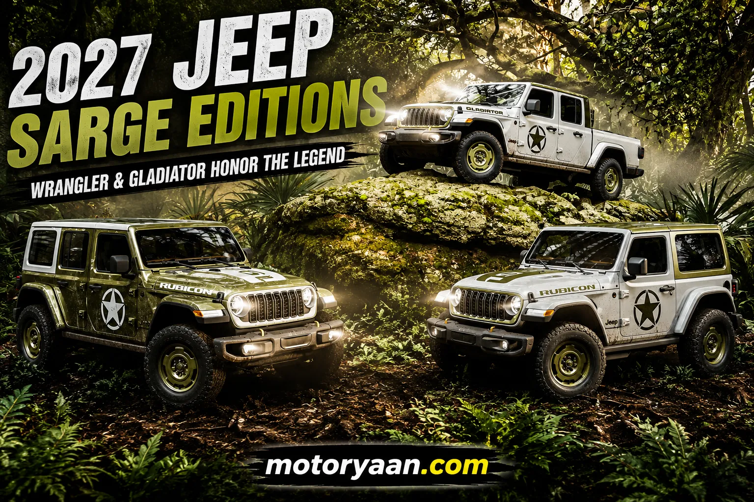 2027 Jeep Wrangler Sarge and Gladiator Sarge
