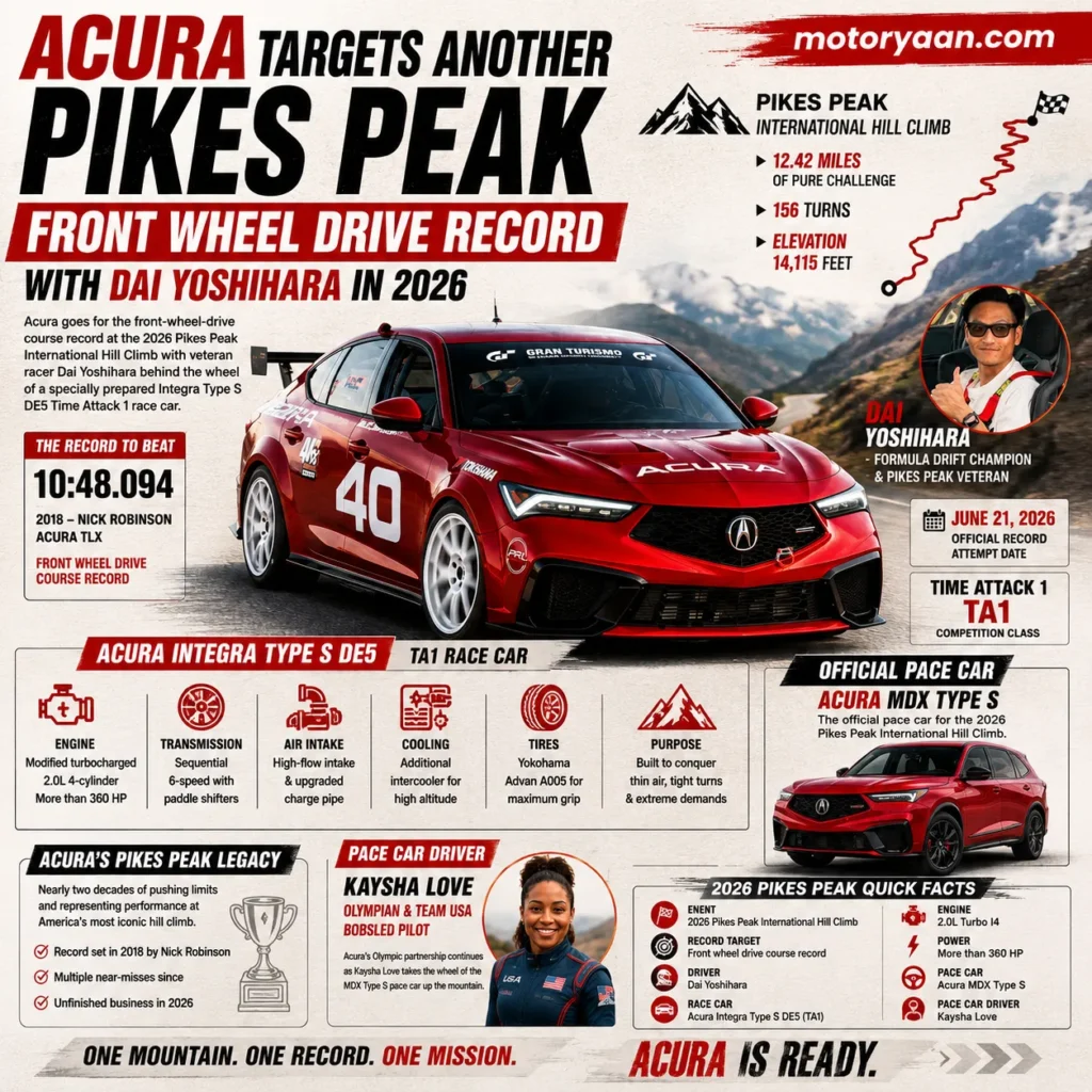 Acura Pikes Peak Front Wheel Drive Record