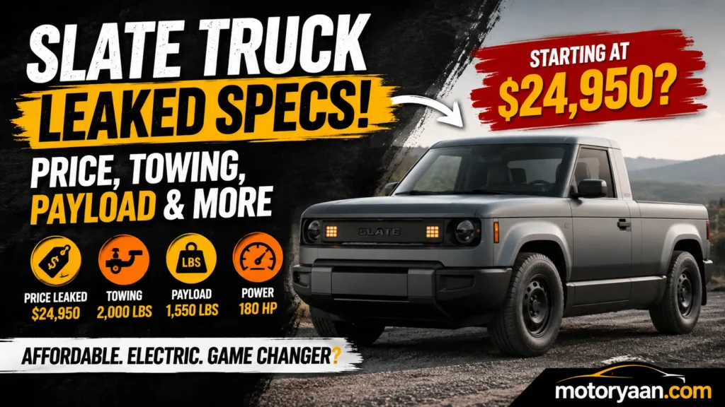 Slate Truck Leaked Specs