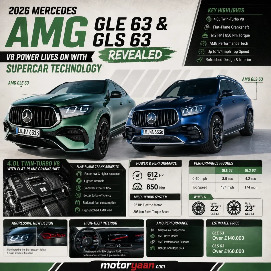2026 Mercedes AMG GLE 63 and GLS 63