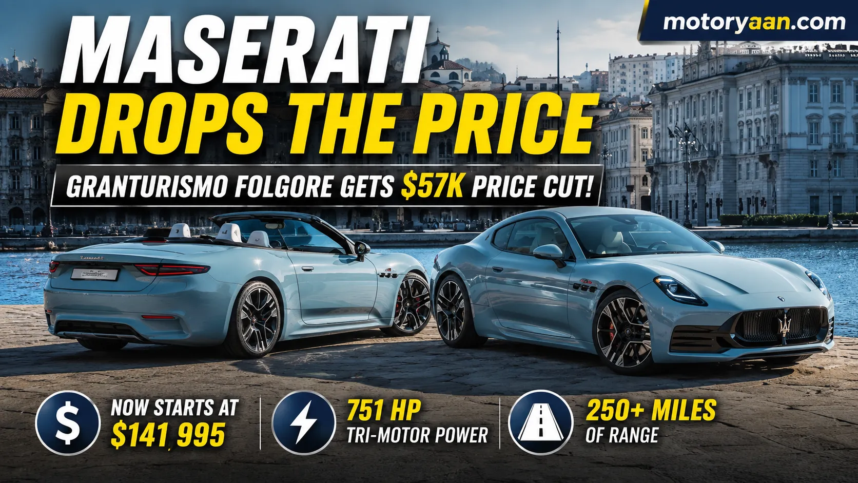 Maserati GranTurismo Folgore Price Drop
