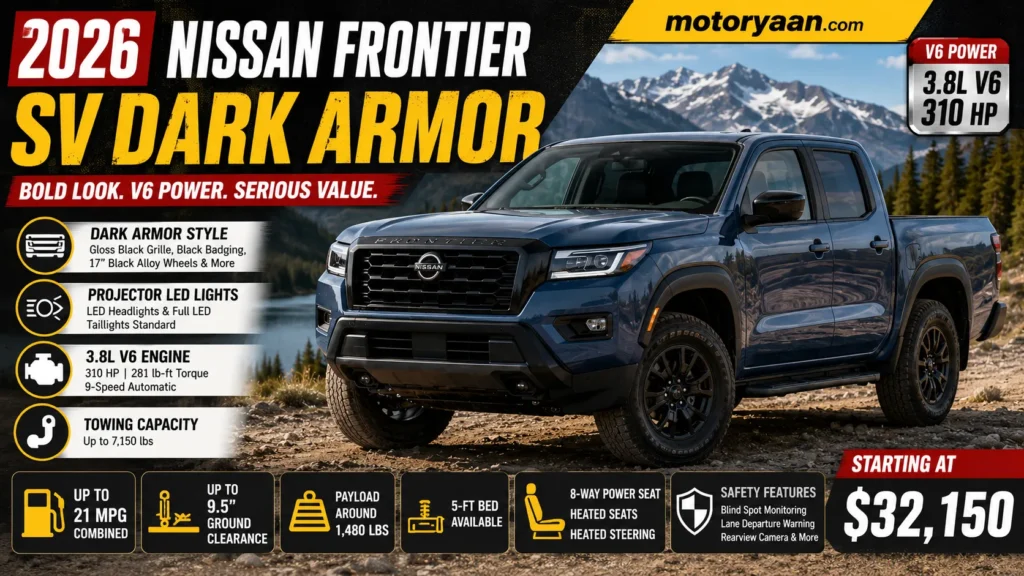 2026 Nissan Frontier SV Dark Armor