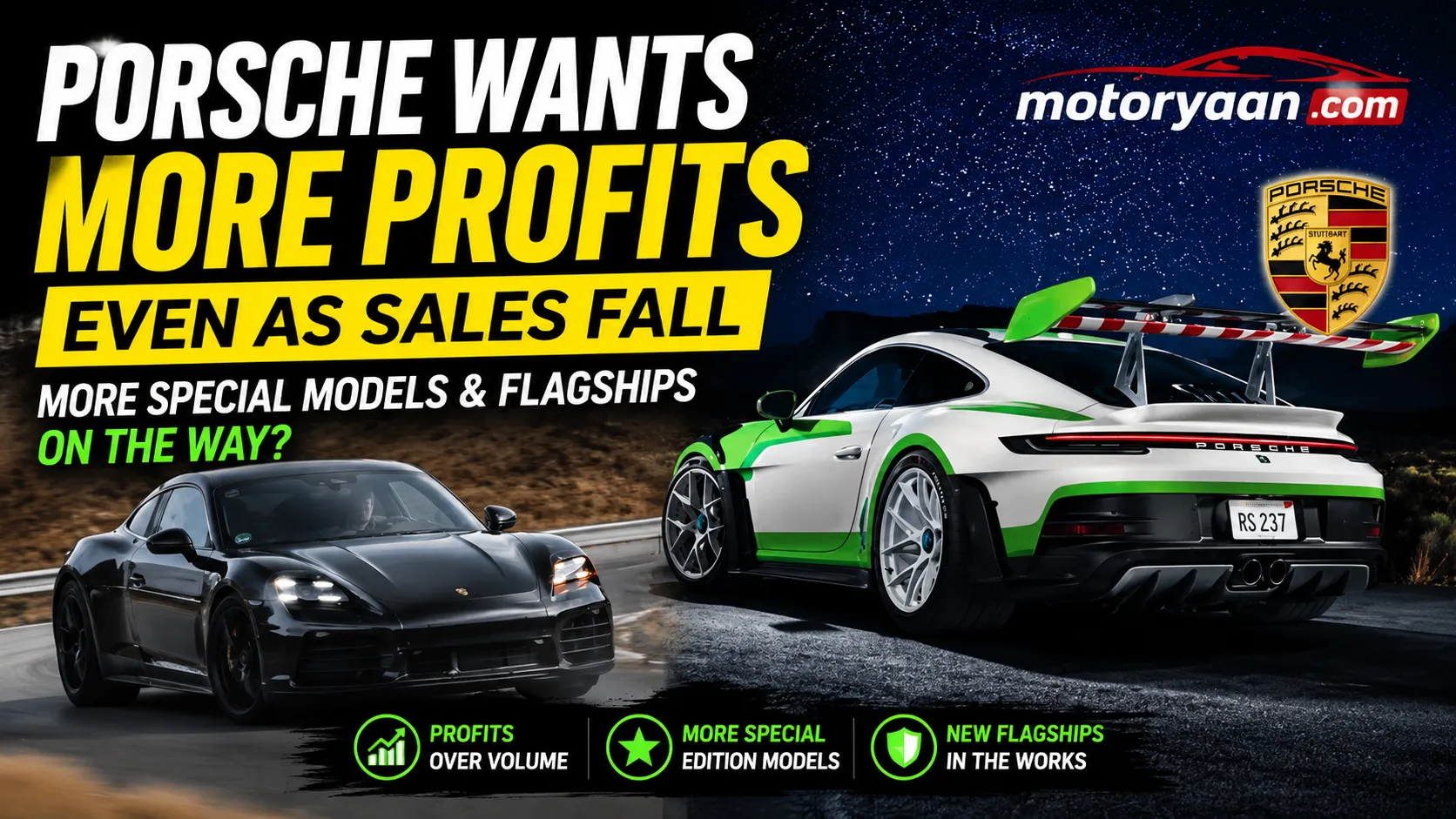 Porsche Wants Higher Profits Even as Sales Fall
