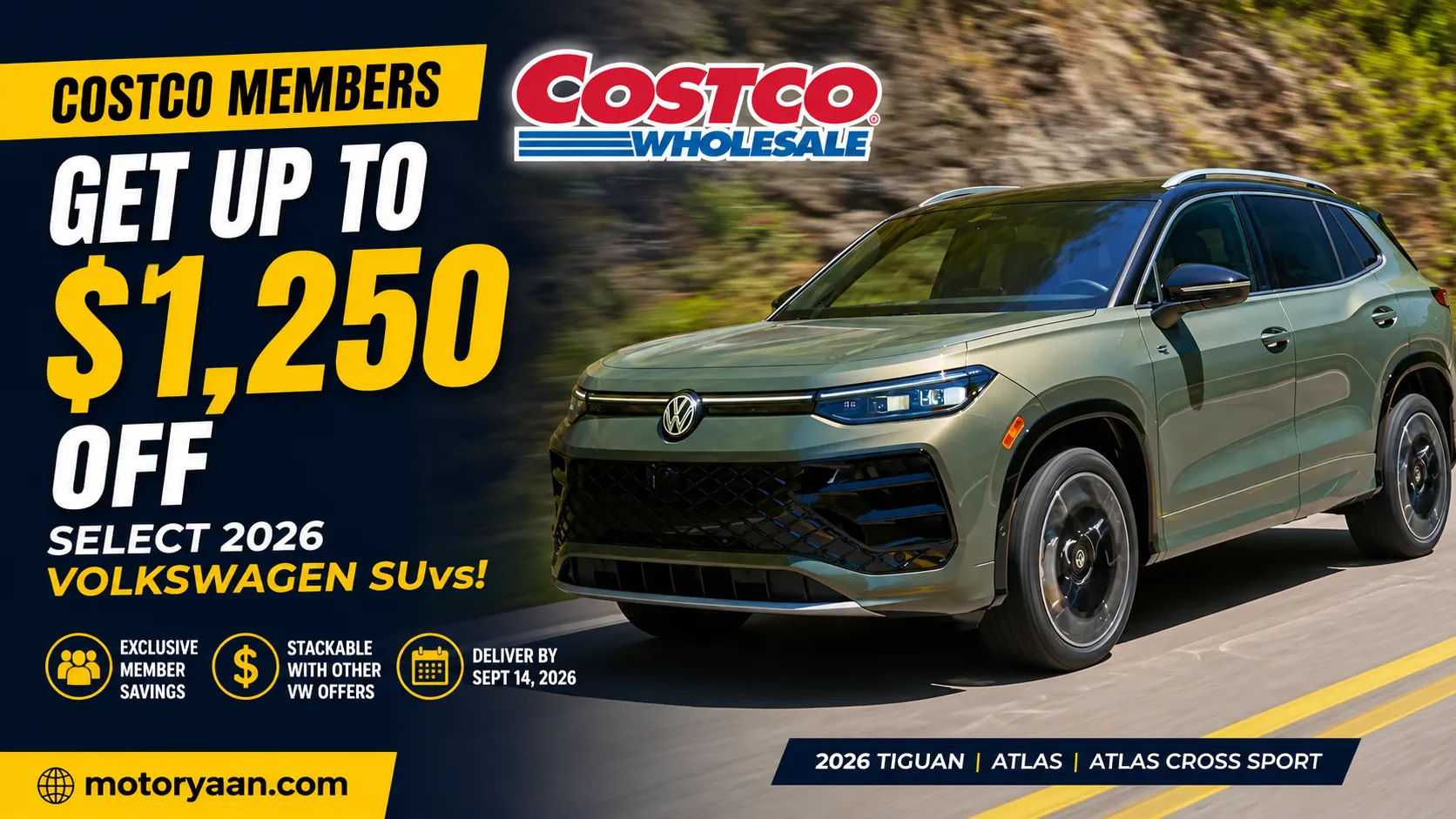 Costco Volkswagen SUV Discount 2026