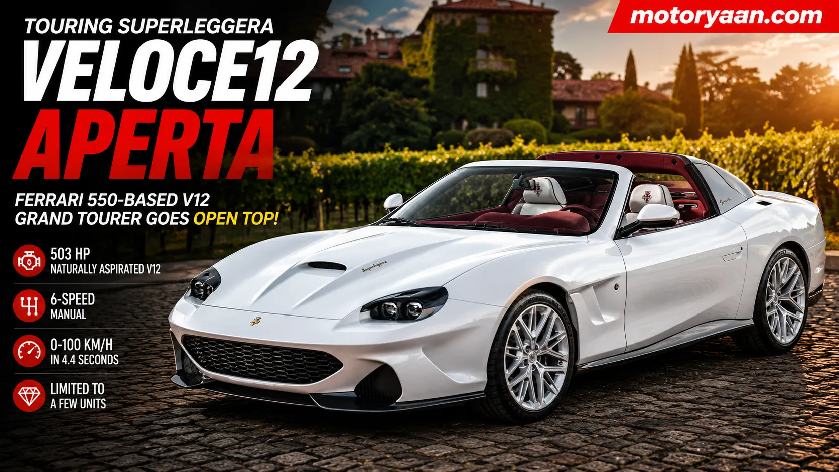 Touring Superleggera Veloce12 Aperta