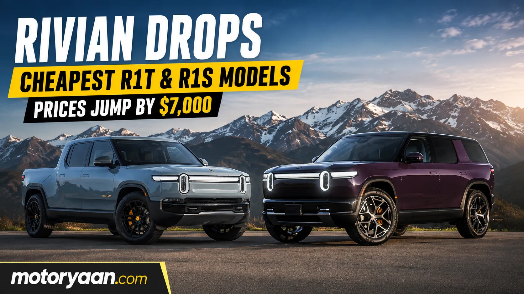 Rivian Drops Cheapest R1T and R1S Models