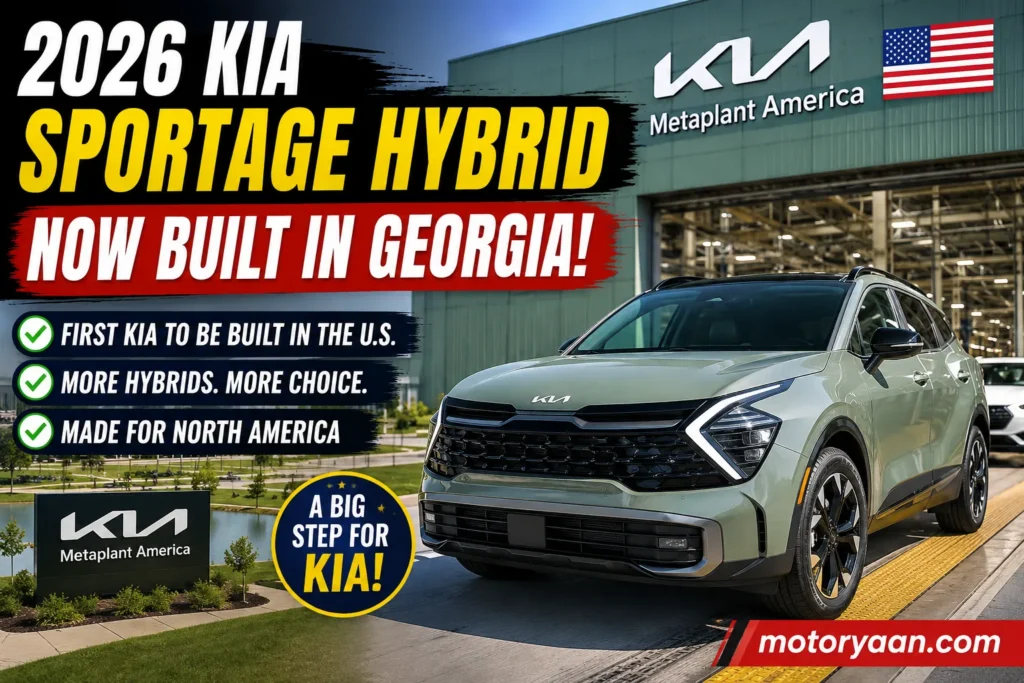 2026 Kia Sportage Hybrid Production Begins in Georgia