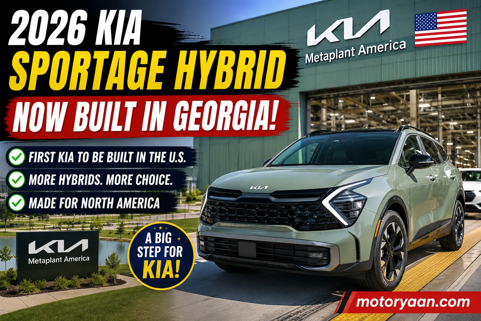 2026 Kia Sportage Hybrid Production Begins in Georgia