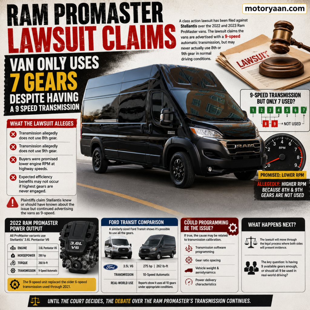 Ram ProMaster 9 Speed Transmission Lawsuit