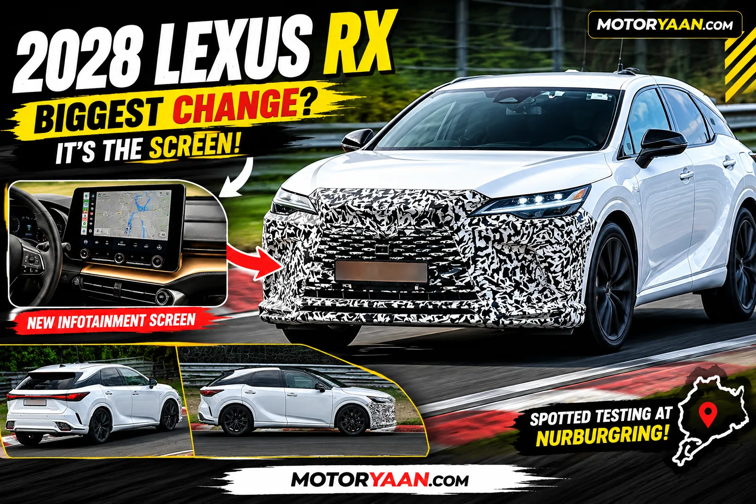 2028 Lexus RX Spied Testing