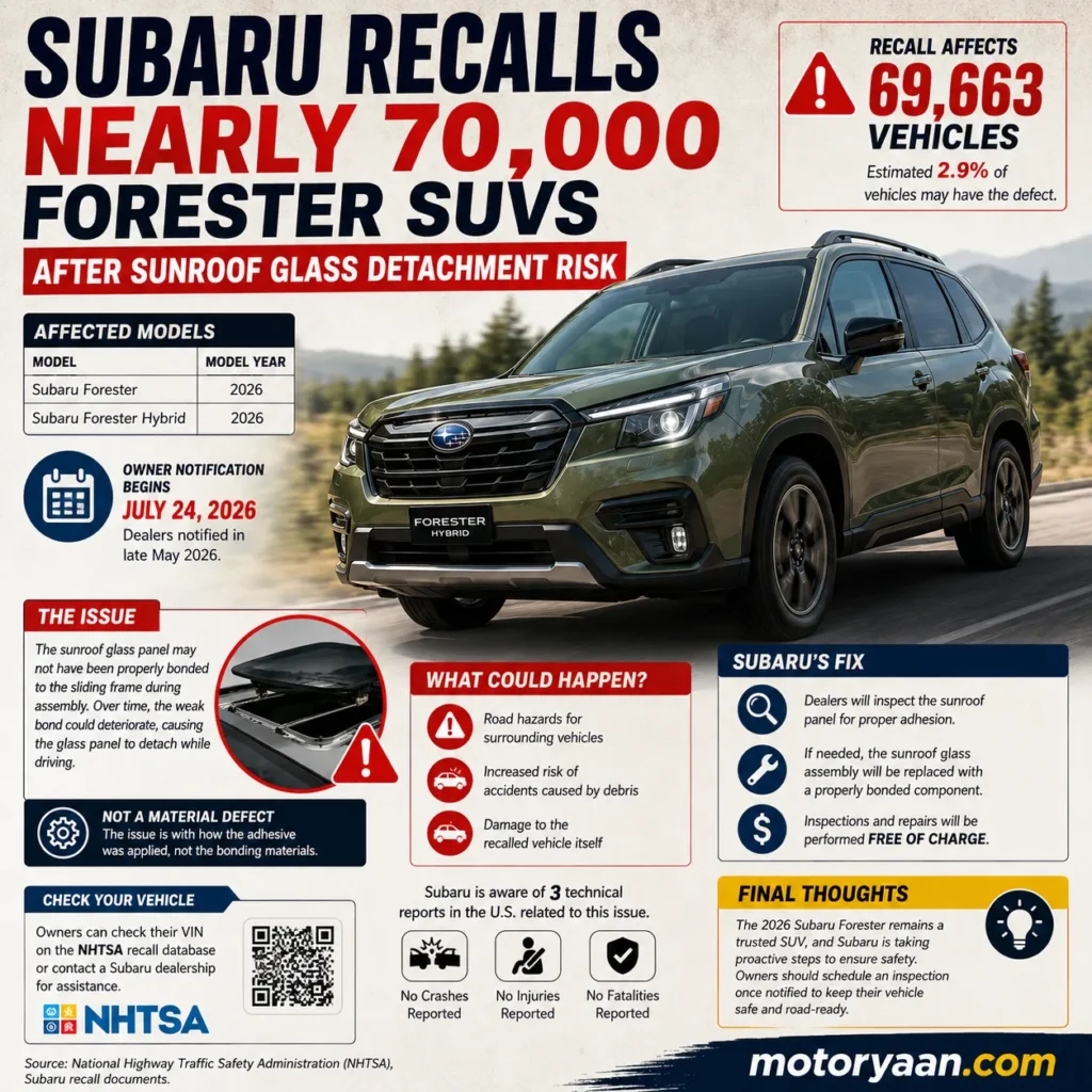 2026 Subaru Forester Recall