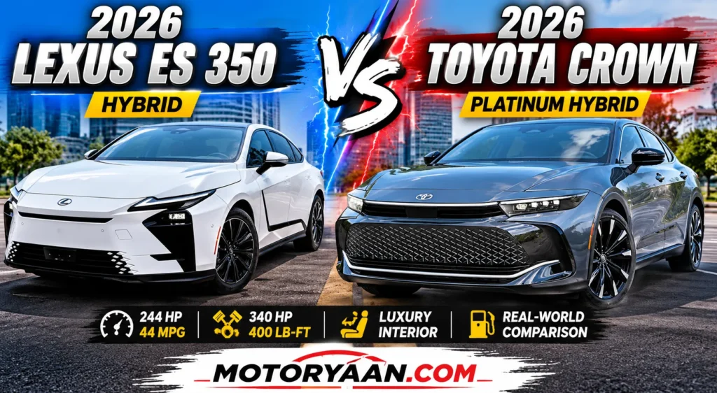 2026 Lexus ES 350h vs 2026 Toyota Crown Platinum