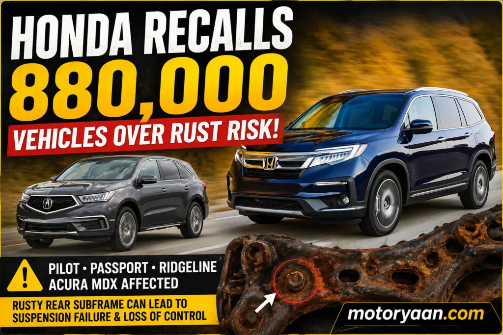 Honda Recalls 880000 Vehicles
