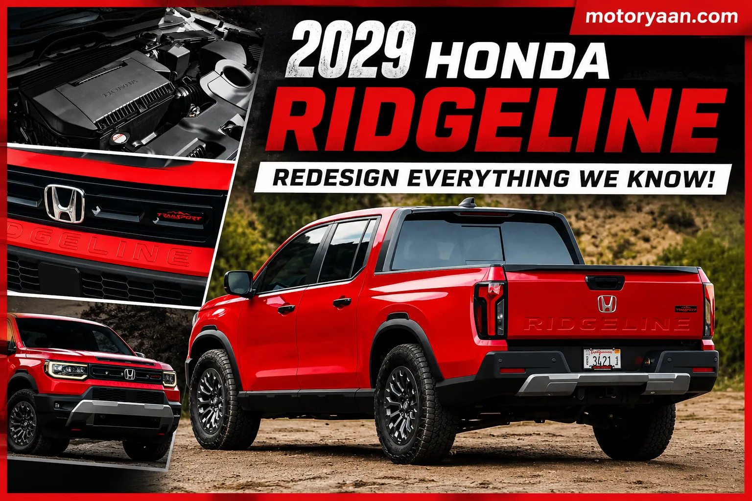 2029 Honda Ridgeline Redesign
