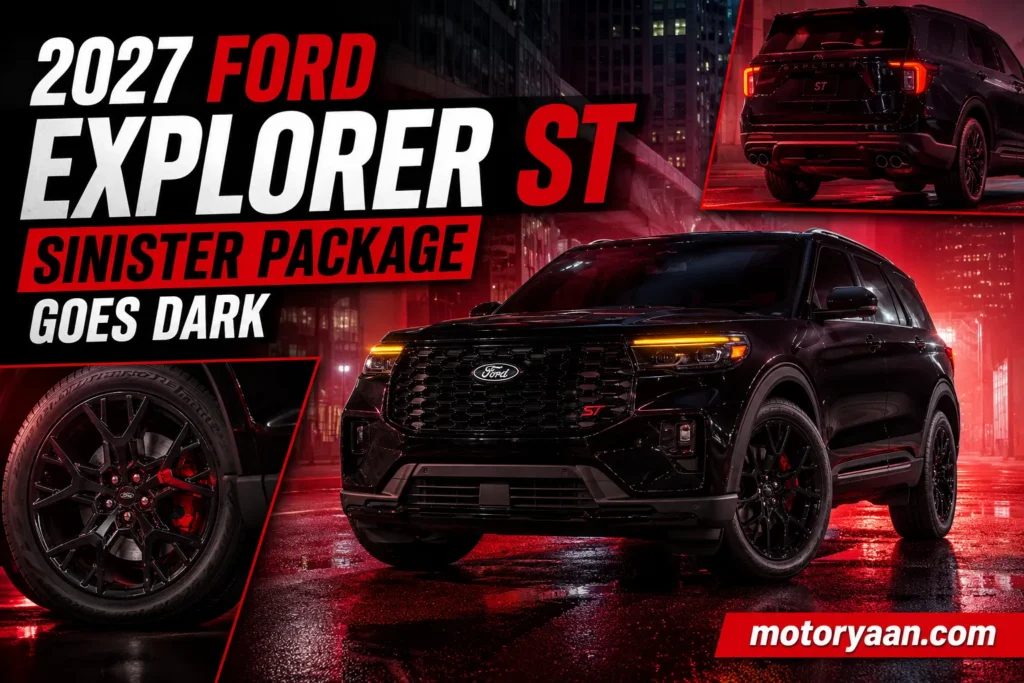 2027 Ford Explorer ST Sinister Package