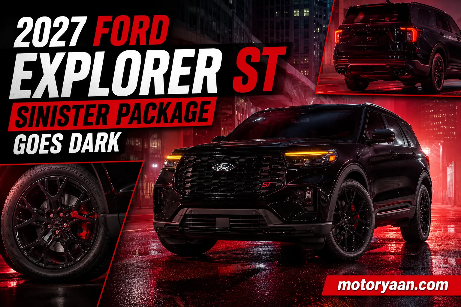 2027 Ford Explorer ST Sinister Package