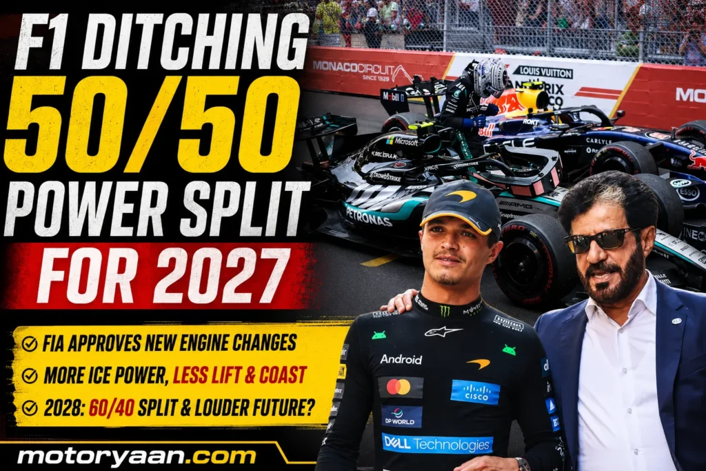 Formula 1 to Reduce Electric Power