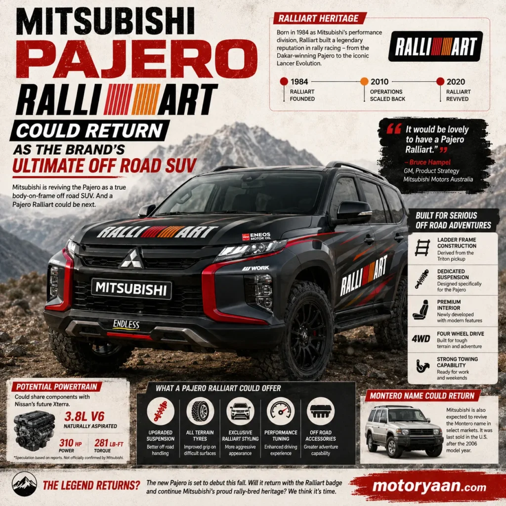 Mitsubishi Pajero Ralliart Could Return