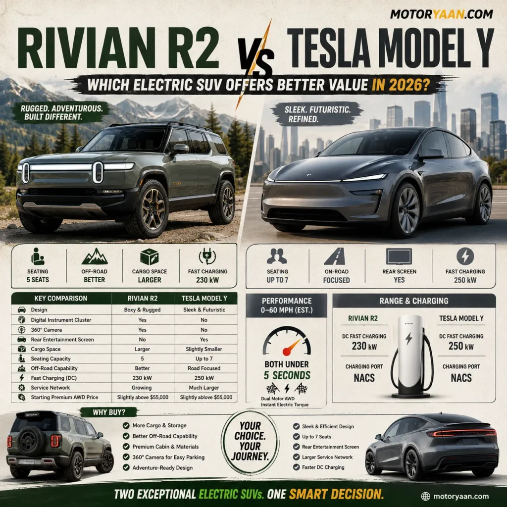 Rivian R2 vs Tesla Model Y