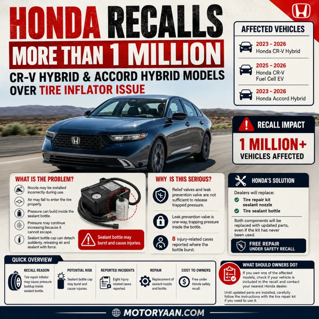 Honda Tire Inflator Recall