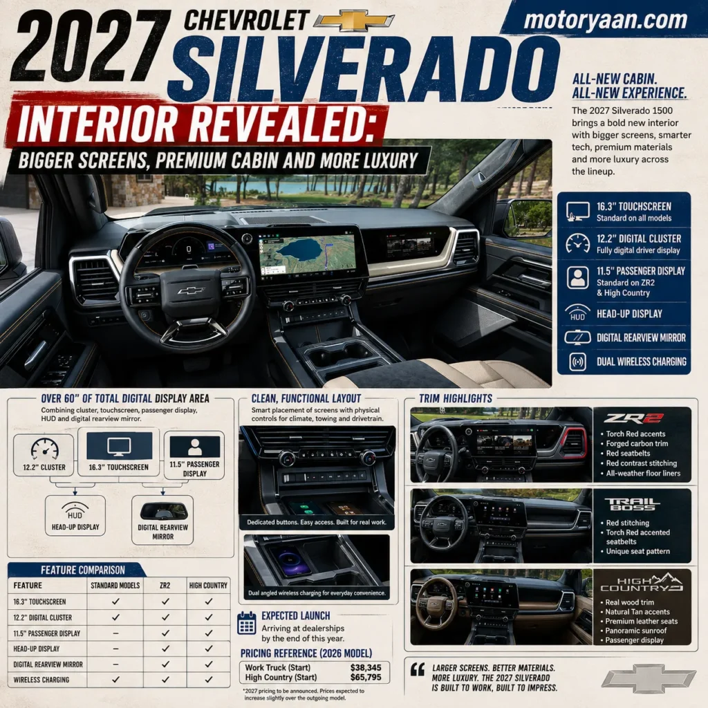 2027 Chevrolet Silverado Interior