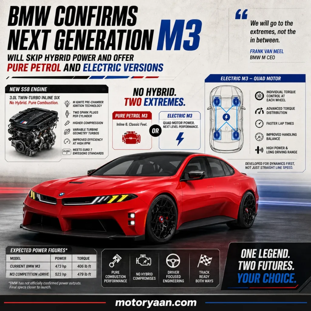 Next Generation M3 Will Skip Hybrid Power