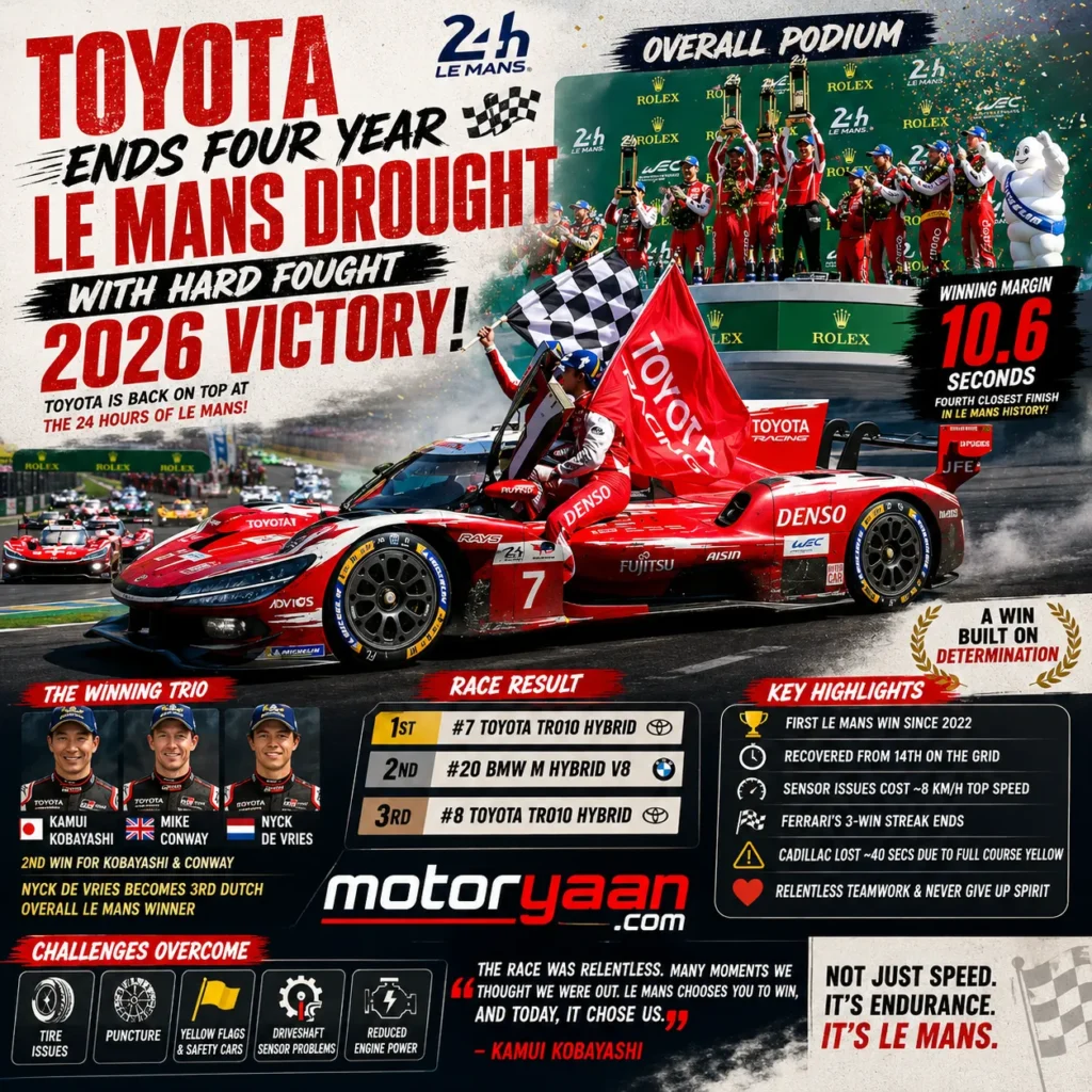 Toyota Ends Four Year Le Mans Drought