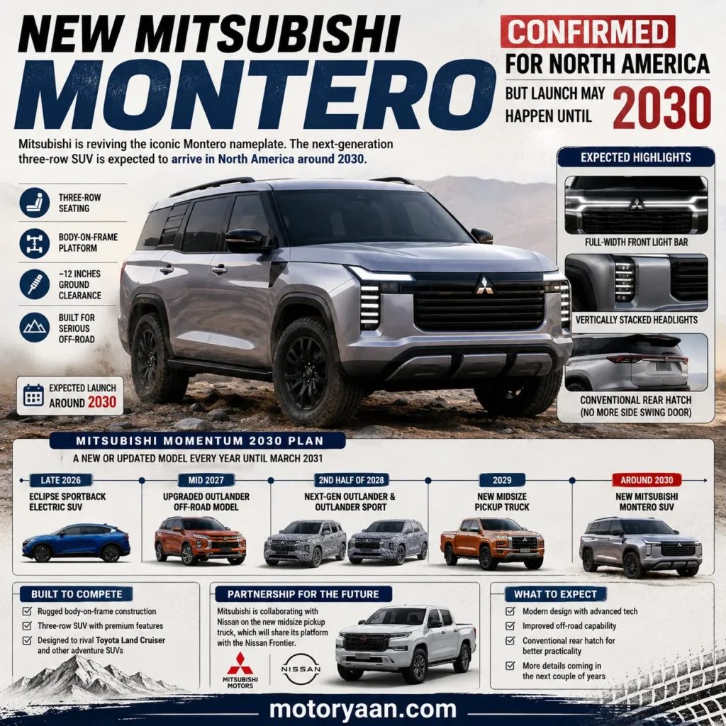 New Mitsubishi Montero Confirmed for North America