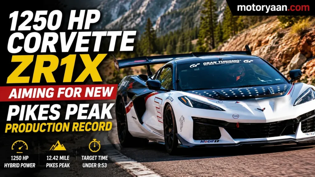2027 Chevrolet Corvette ZR1X Pikes Peak Record