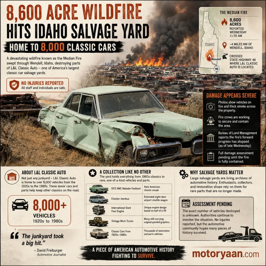 Idaho Salvage Yard Wildfire
