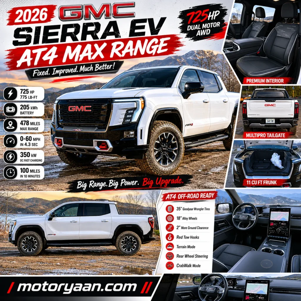 2026 GMC Sierra EV AT4 Max Range