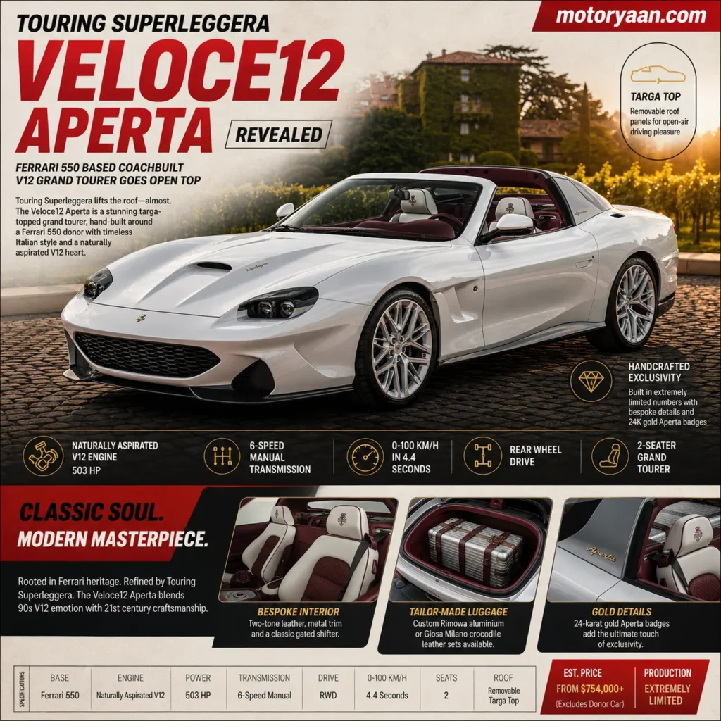 Touring Superleggera Veloce12 Aperta