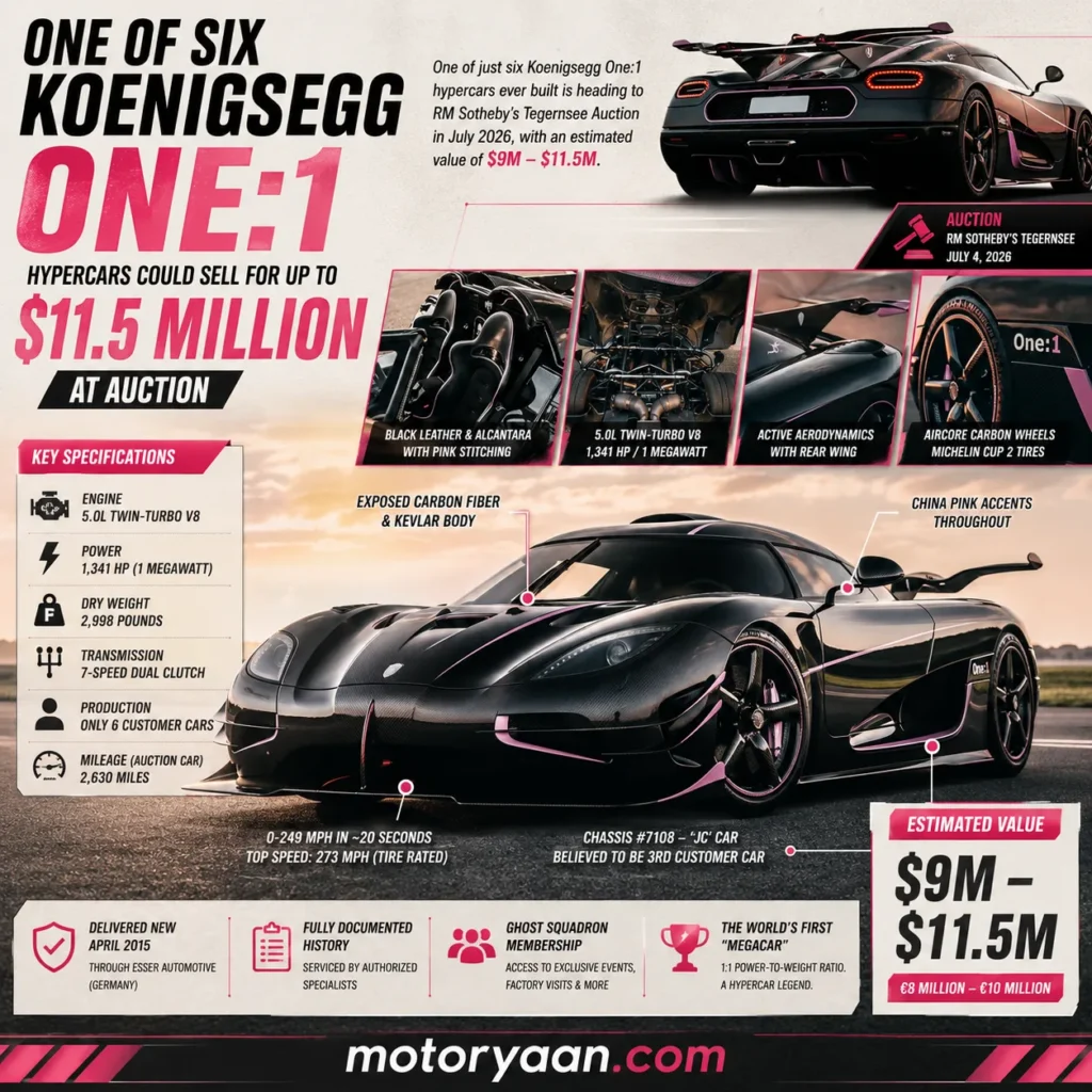 Koenigsegg One:1 Auction