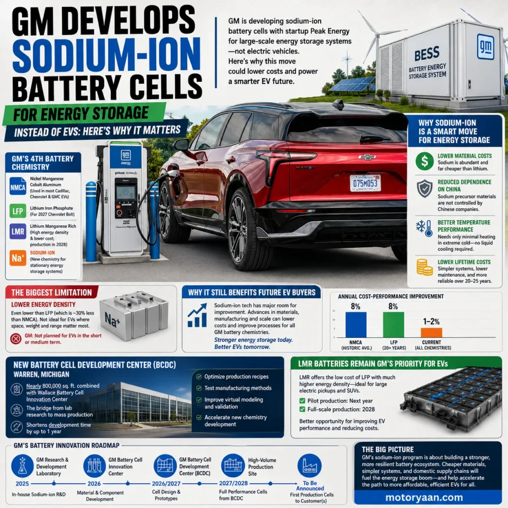 GM Develops Sodium Ion Battery Cells
