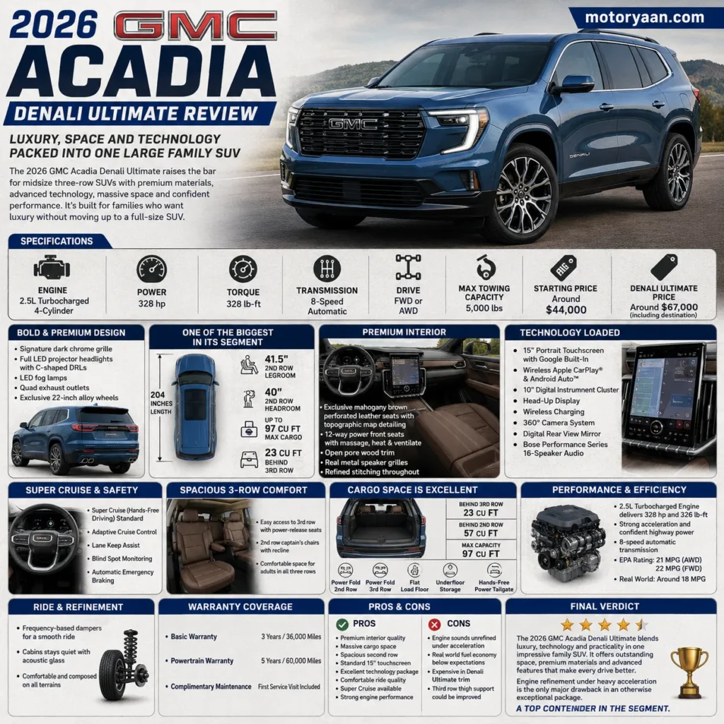 2026 GMC Acadia Denali Ultimate Review