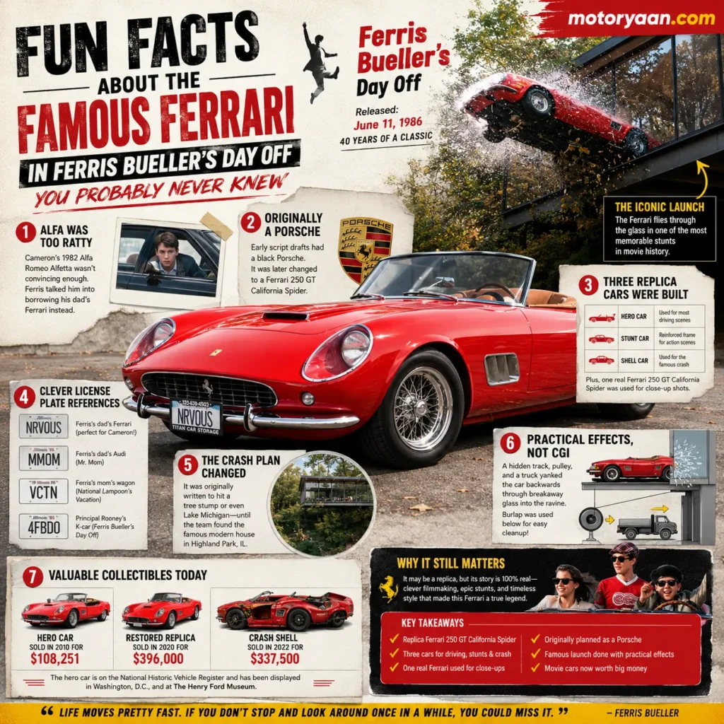 Ferrari in Ferris Bueller's Day Off